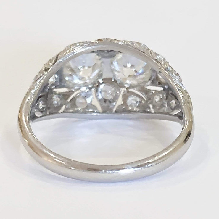 Mark Areias Jewelers Jewellery & Watches Vintage Old European Cut Diamond Ring 1.94 Carat Platinum