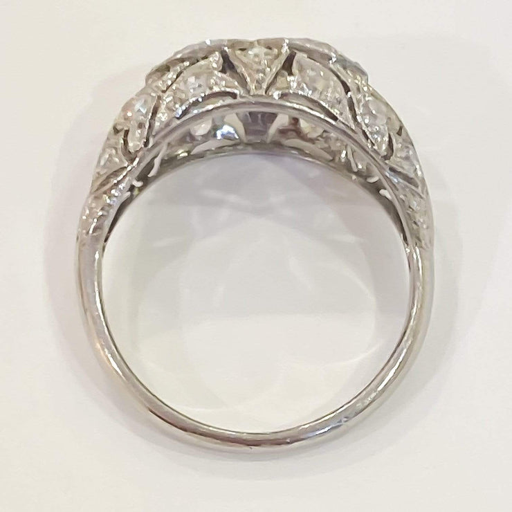 Mark Areias Jewelers Jewellery & Watches Vintage Old European Cut Diamond Ring 1.94 Carat Platinum