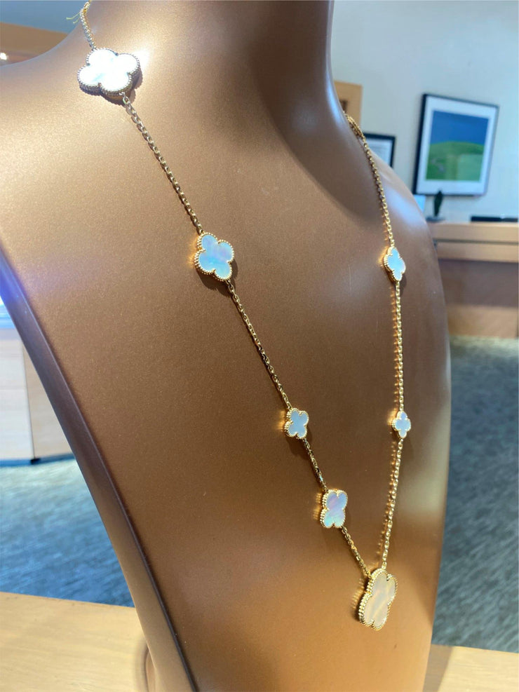 Van Cleef & Arpels Magic Alhambra Necklace Mother-of-Pearl 18KY