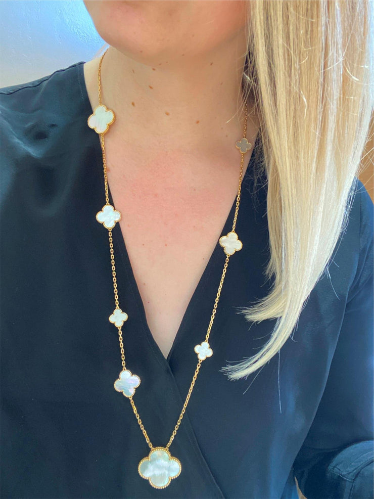 Van Cleef & Arpels Magic Alhambra Necklace Mother-of-Pearl 18KY