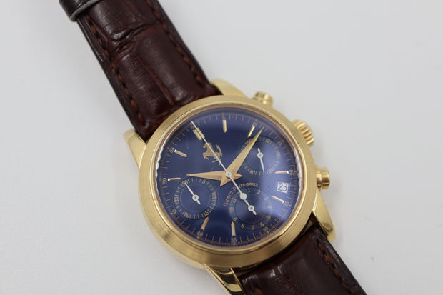 Pre-Owned Girard Perregaux Chronograph Ferrari 18K Yellow Gold Watch 8020 Pre-Owned