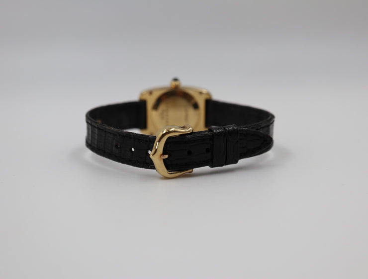 Tank Faberge Cartier Tonneau Shape on Strap "Paris" Pre-Owned