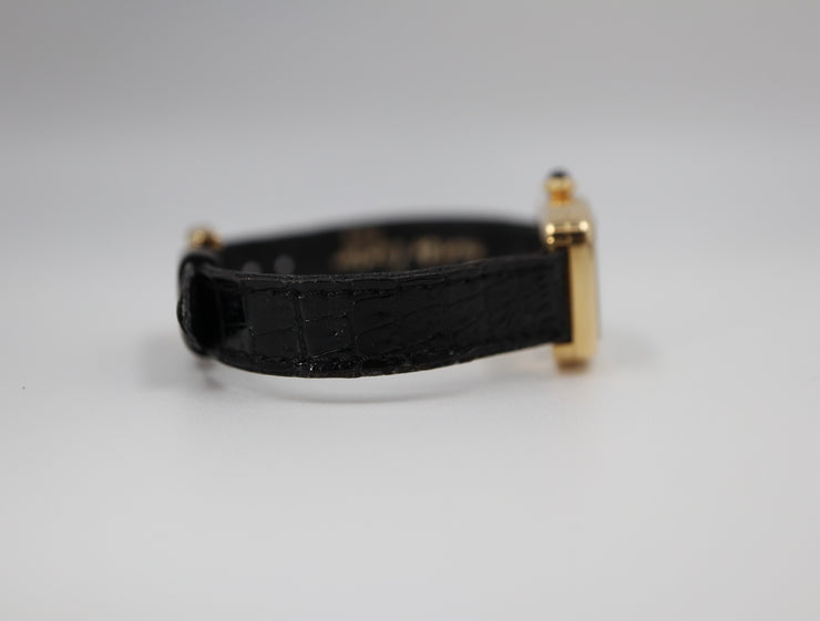 Tank Faberge Cartier Tonneau Shape on Strap "Paris" Pre-Owned